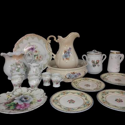LS211 - Assorted Vintage Porcelain – Limoges, Staffordshire, Lefton, Haeger