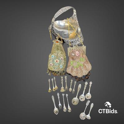 LS124 - Ornate Silverplate and Vintage Accessories