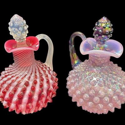 LS300 - Fenton Hobnail Cruets 