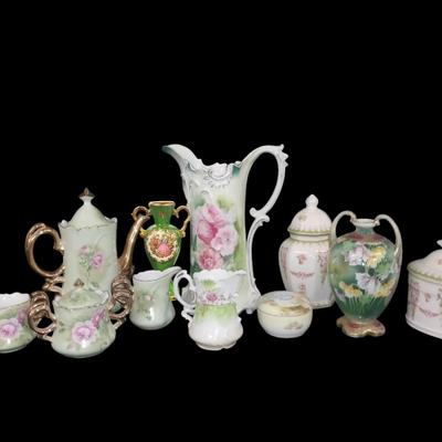 LS204 - Assorted Porcelain Vessels – Limoges, Lefton, Nippon and Others