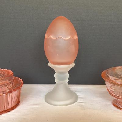 Pink Depression Glass Candy Dishes