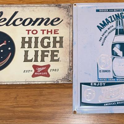Tin Bar Signs