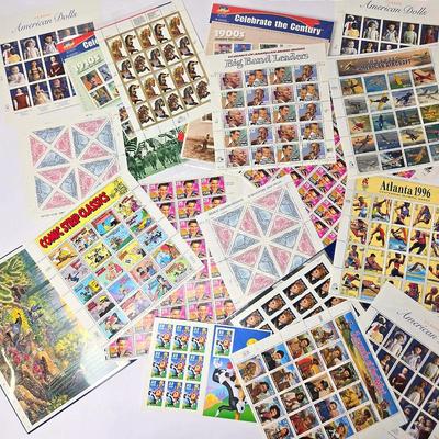 U.S. Stamp Sets – ~$100 Face Value: Elvis, Celebrate the Century, American Doll, Atlanta 1996 & More