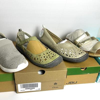 New in Box Women’s Size 11 Shoes (4) - JBU, Clarks & Skechers