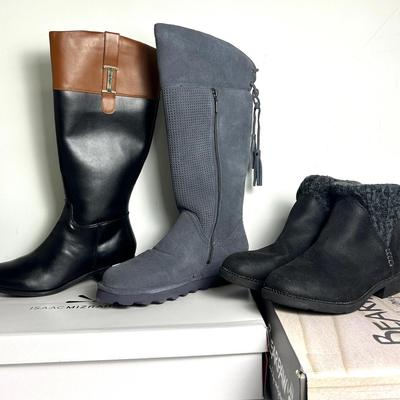New in Box Bearpaw & Isaac Mizrahi Boots, Including Skechers Booties (size 11-12)