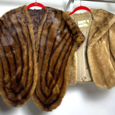 Vintage Fur Stoles (2) 