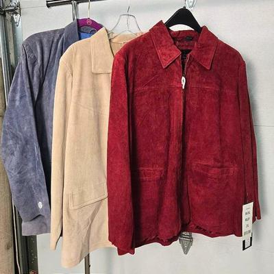 New Leather Blazers With Tags (3)- Phase Two, Denim, Jessica Holbrook - Size 2X