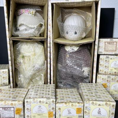 Enesco Precious Moments Figurines In Boxes Including Cubby & Tammy Bride & Groom Lot 1