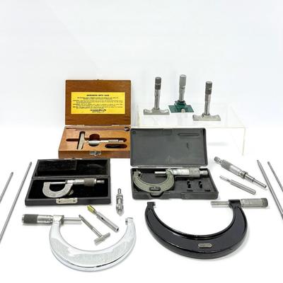 Vintage Micrometers & Measuring Tools – Starrett, Mitutoyo, Lufkin & More