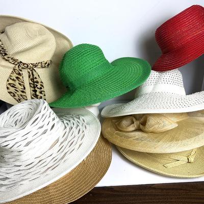 Woven Sun Hats (Most New W/ Tag) 