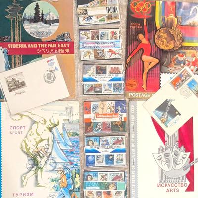 Vintage USSR Stamps & FDC  – Space, Art, Olympics, Nature, More | 500+ Stamps, Albums, Sets