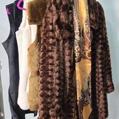Fur Coat And Vests - Dennis Basso And RLZ (size 1x, 2x)