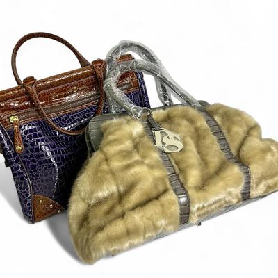 Faux Fur & Animal Print Bags (2) Donna Salyers & Samantha Brown