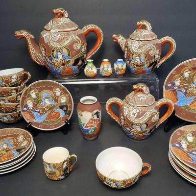 Satsuma Tea Set & More Japanese Ceramics 