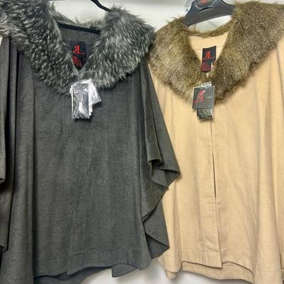 New with Tag Adrienne Landau Ponchos (2) - size 2x/3x 