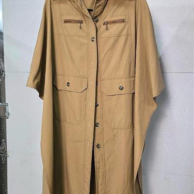 Khaki Poncho Made In Poland