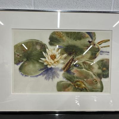 Shirley Porter Watercolor Print – Professionally Framed, 27x21", Signuture