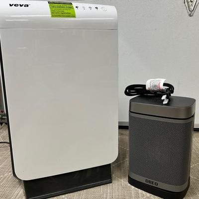 Veva 9000 Air Purifier & Dreo PTC Fan Heater DR-HSH004-G