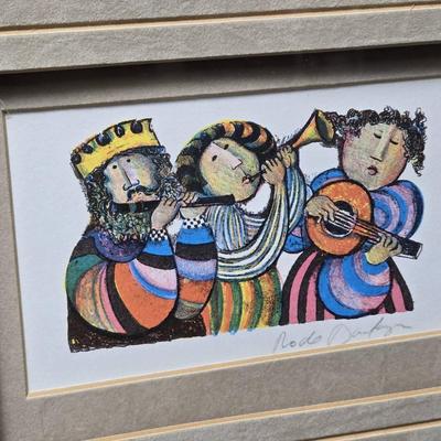 Signed Graciela Rodo Boulanger Print "Three Musicians" 