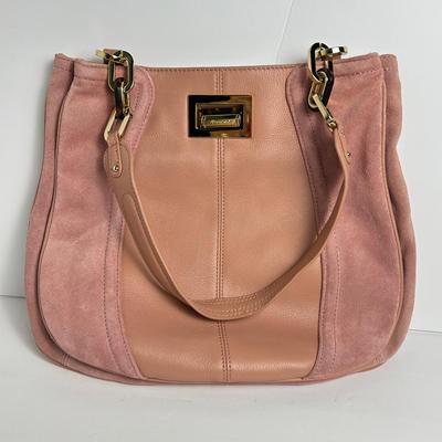 B. Makowsky Pink Leather Purse 