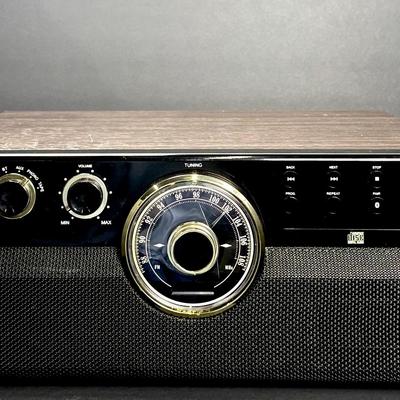 Victrola Music Center With Bluetooth Model VTA-270PB: Turntable, CD Player, More