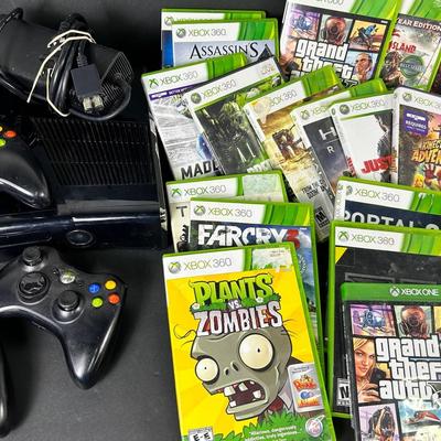 Xbox 360 Console, Games & Controllers - Lot 2