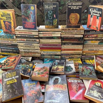 Science Fiction Paperback Book Lot (110 Count)