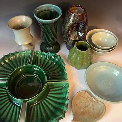 Vintage Pottery with Hull, Frankoma, Deforest of California 