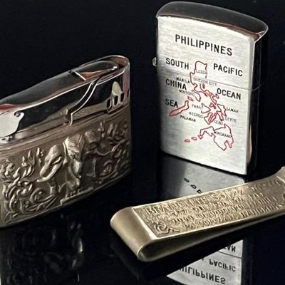 Thai Money Clip and Lighter with Philippine Lighter