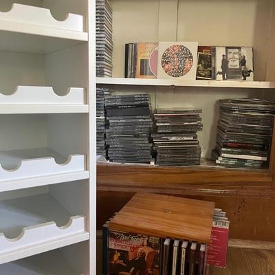 Rock and Jazz CD Collection Plus Storage Tower and Carousel 