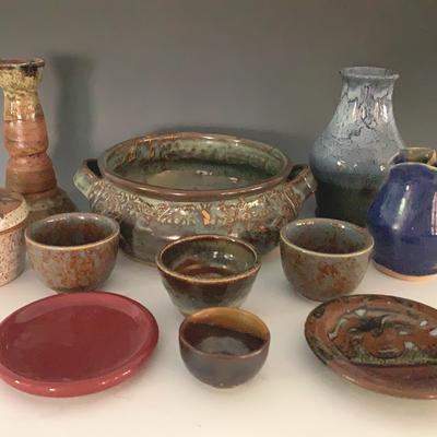 Assortment Of Hand Thrown Pottery