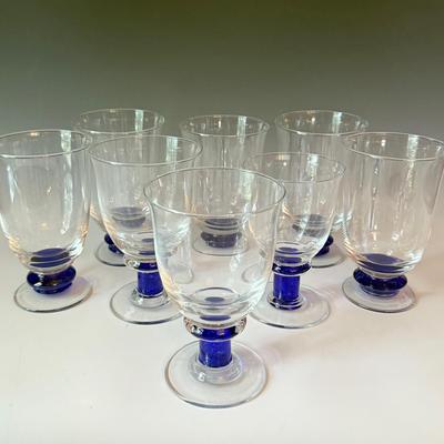  Denby Cobalt Blue Stem Glassware 