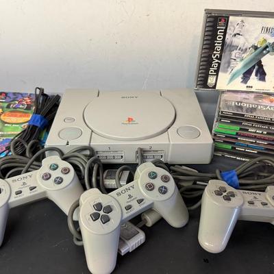 Sony PlayStation PS1 Original Console Bundle With 3 Controllers & 11 Games