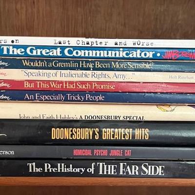 Satire Cartoon Books (7) with The Far Side, Doonesbury, Bergman