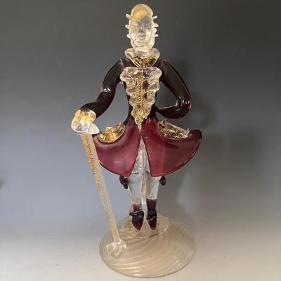 Murano Glass Venetian Gentleman Figurine