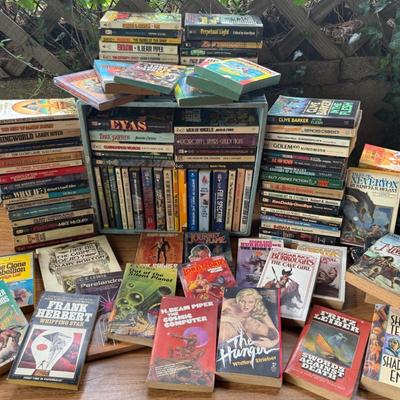 Science Fiction Paperback Book Lot (111 Count)