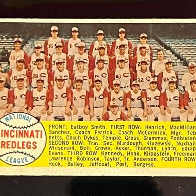 1958 Topps #428 Card Cincinnati Redlegs Team 