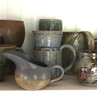 Signed Artisan Pottery (8)