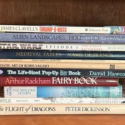 Fantasy and Sci Fi Books (14) with First Editions and Jacketed 