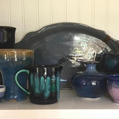Signed Artisan Pottery (9) 