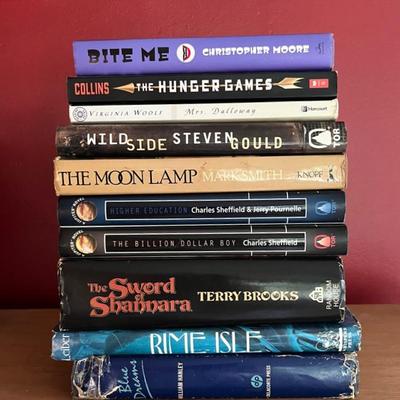 Sci Fi, Fantasy and Classic Books (10) with Signed, First Editions, Jackets 