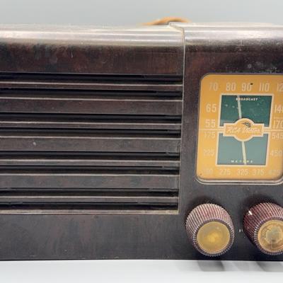 Antique Rca Victor Electric Tube Radio