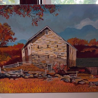 Farmhouse, Painting on Canvas