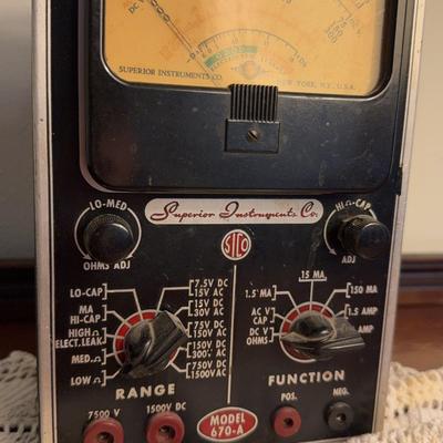 Vintage superior instruments, Co. voltmeter
