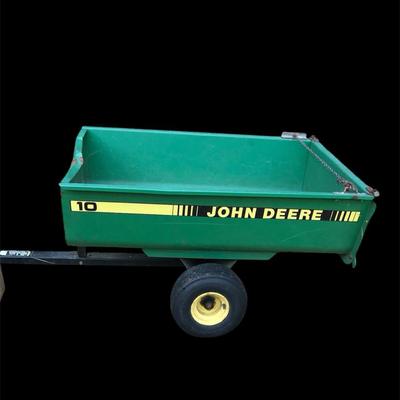 Vintage John Deere Model 10 Steel Utility Dump Cart | Garden Tractor Trailer