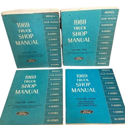 1969 Ford Truck, Shop Manual Vol 1-4