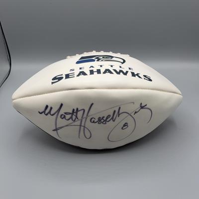 Matt Hasselbach Signed Seahawks Football