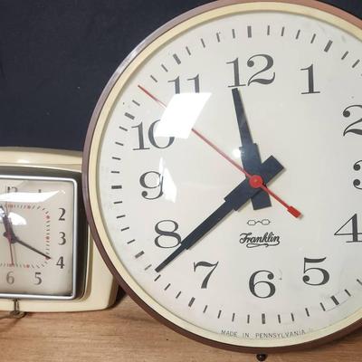Vintage Office/School Clocks