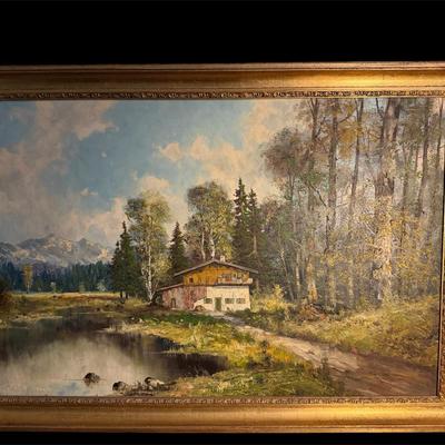 Vintage Painting By Josef Frühmesser