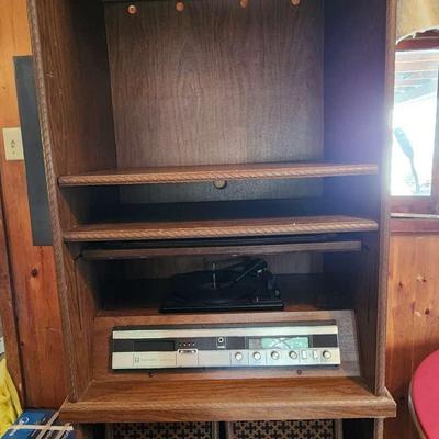 Vintage Record Player Cabinet